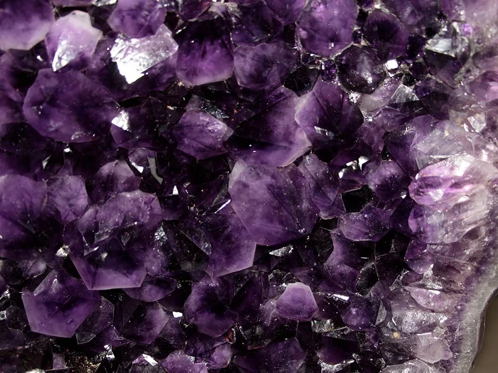 Amethystdrusen PAAR - Museumsqualität AAA