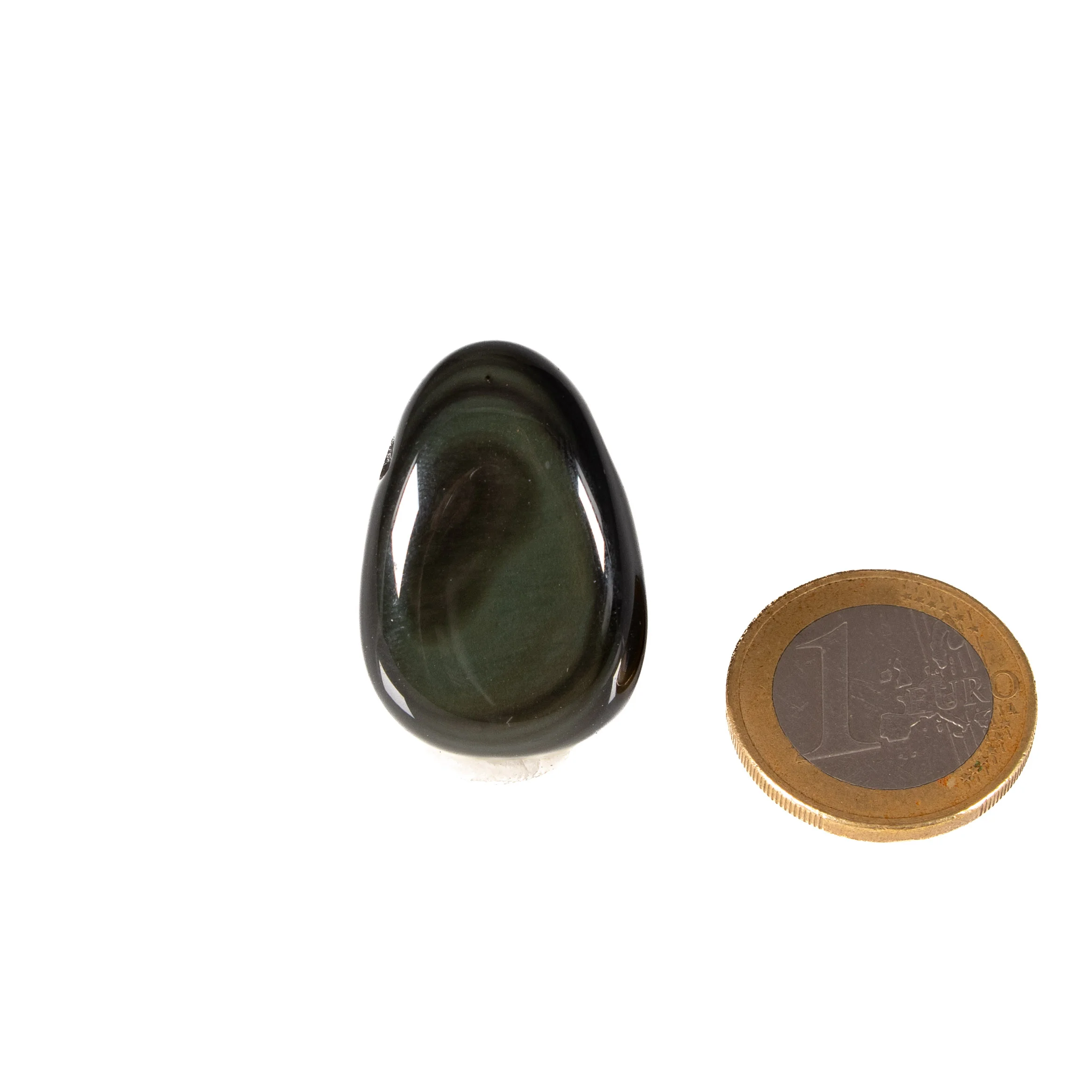 Rainbow obsidian teardrop pendant
