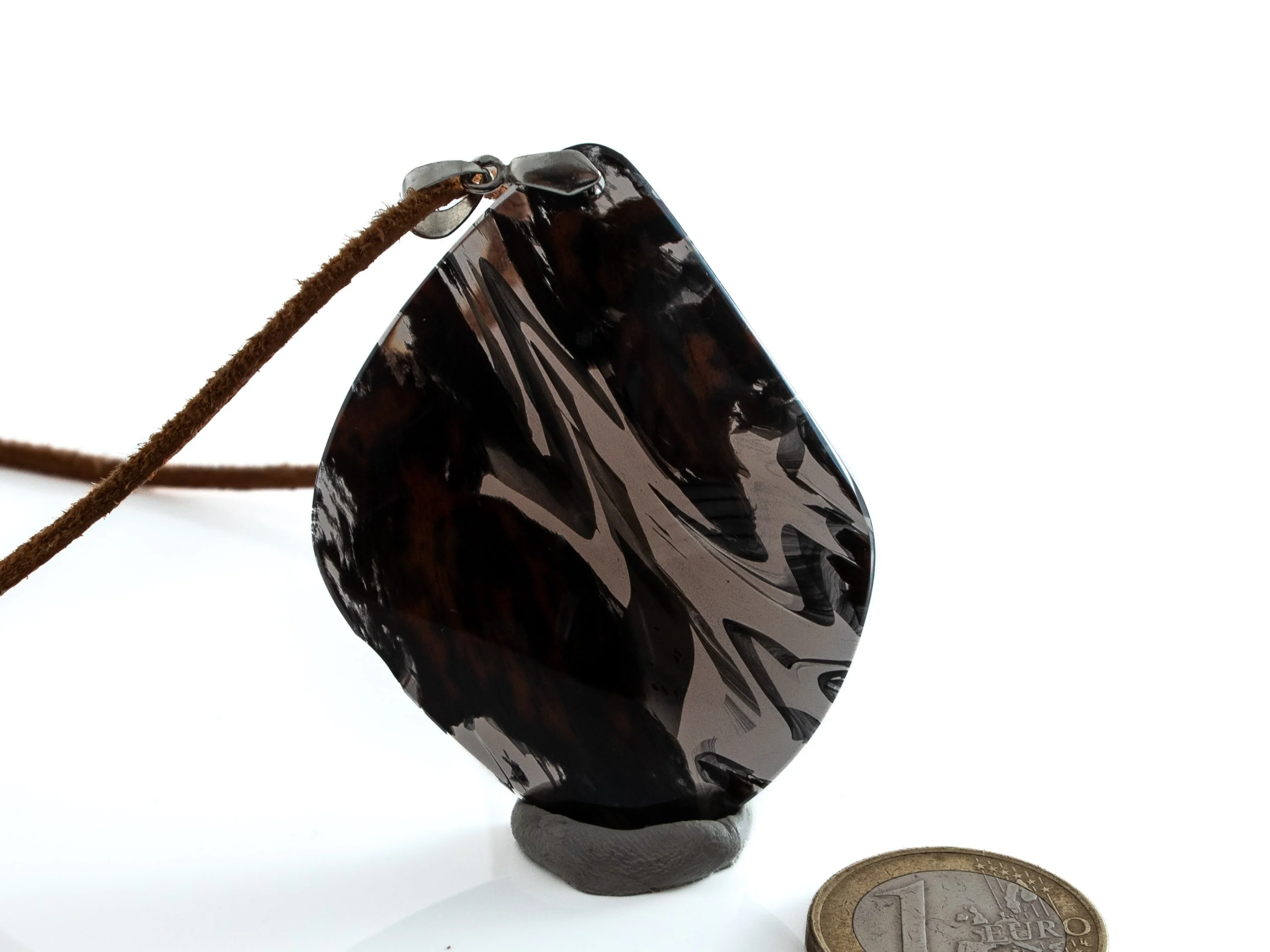 Lamellenobsidian Anhänger AAA