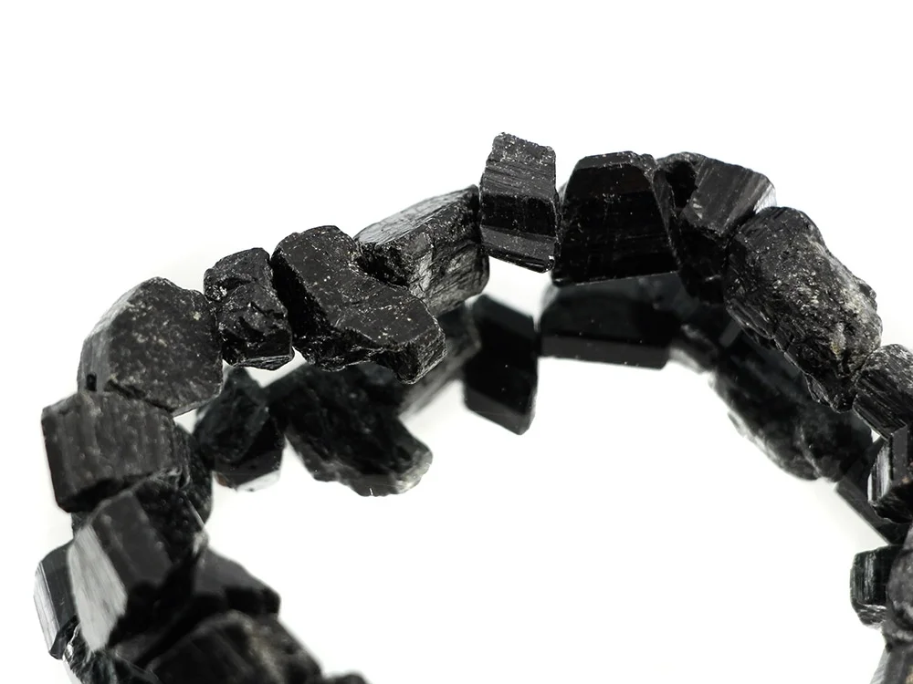 Turmalin schwarz Kristallarmband (Schörl)