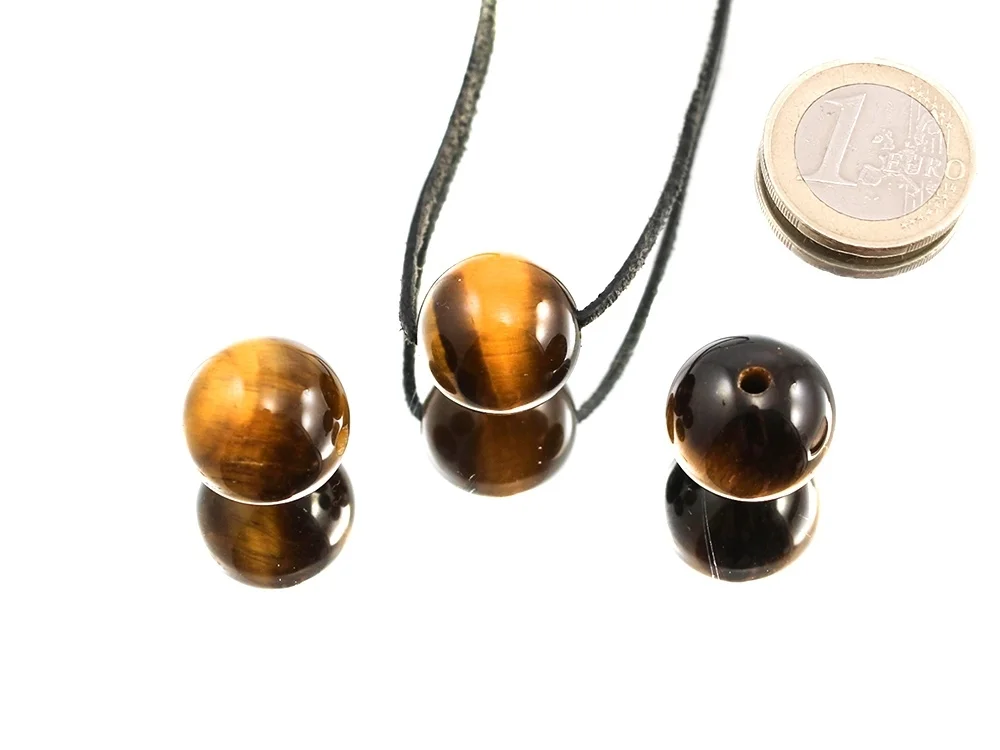 Tigerauge EXTRA 18 mm Kugel gebohrt - 1 Stück