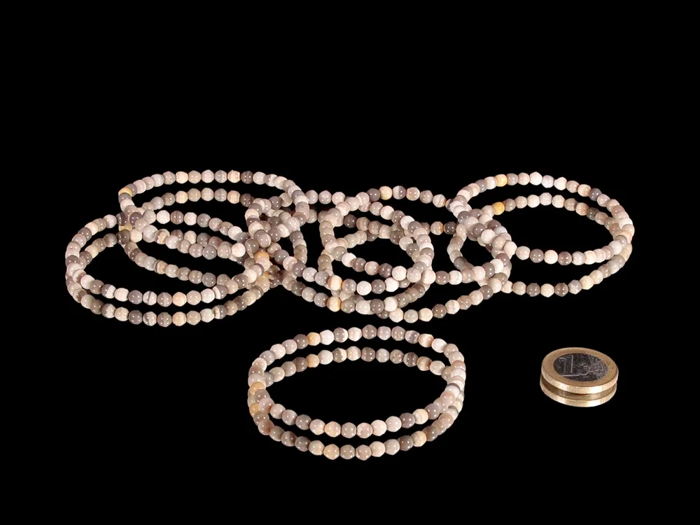 Feuerstein Kugelarmband 4 mm