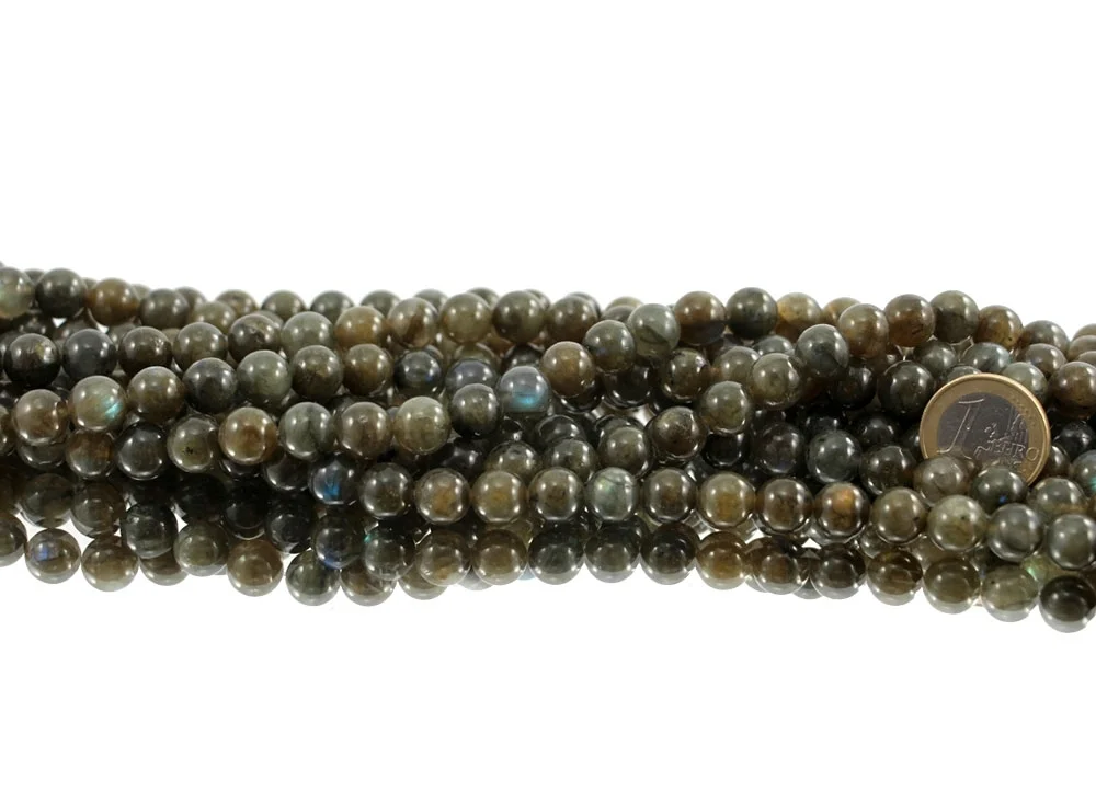 Labradorit 10 mm Kugelkettenstrang
