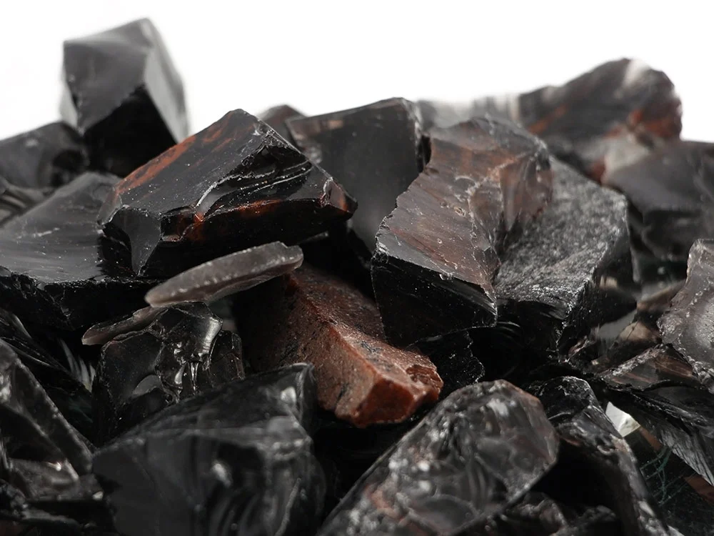 Obsidian Mix kleine Rohsteine (2-4 cm) - 1 kg