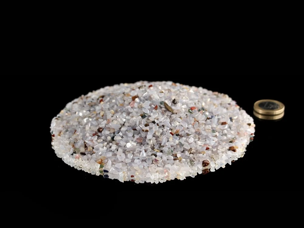 Chalcedon hellblau micro Trommelsteine 0,5 kg