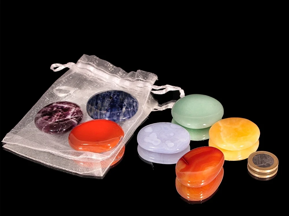 Chakra pocket stone set