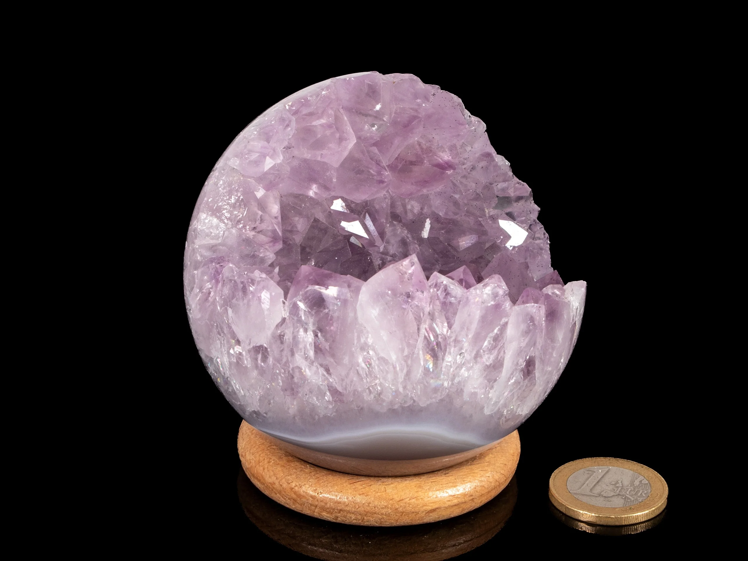 Amethyst Kristallspitzen Kugel
