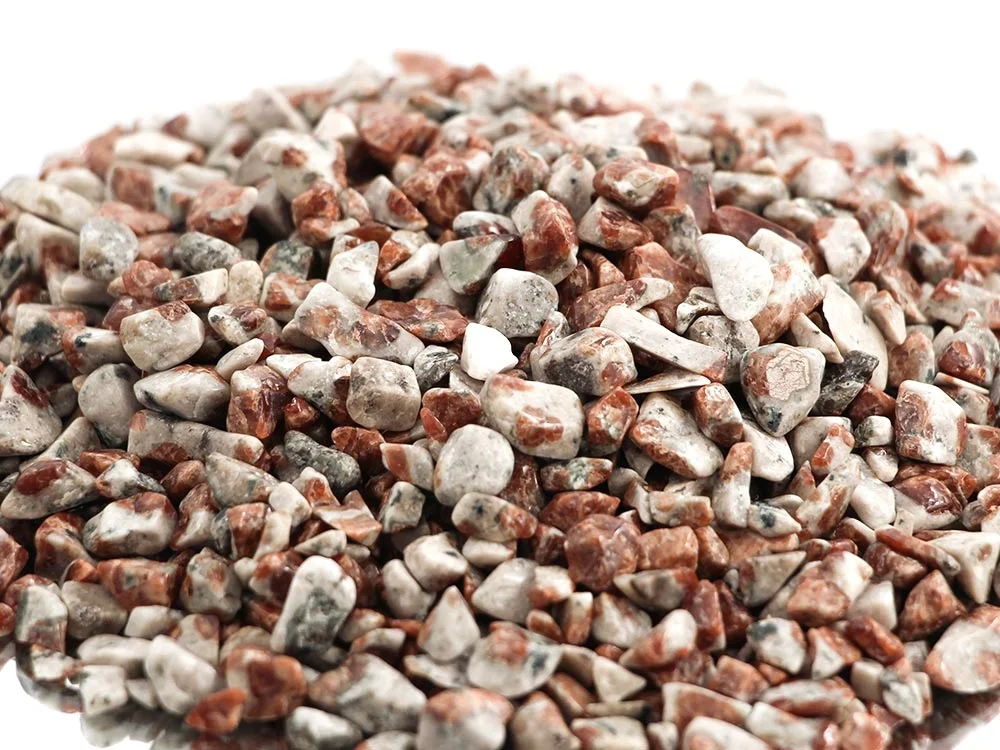 Granat in Wollastonit mini/micro Trommelsteine 0,5 kg