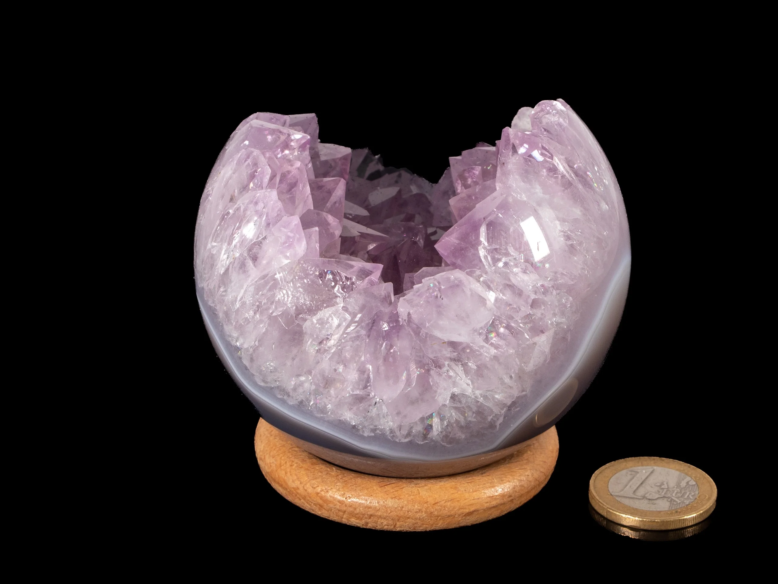 Amethyst Kristallspitzen Kugel