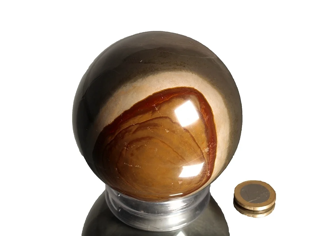 Polychromer Jaspis Kugel 8,6 cm