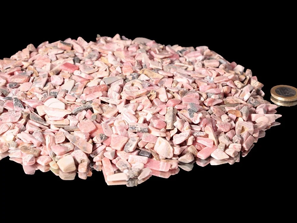 Rhodochrosit Schleifreste getrommelt