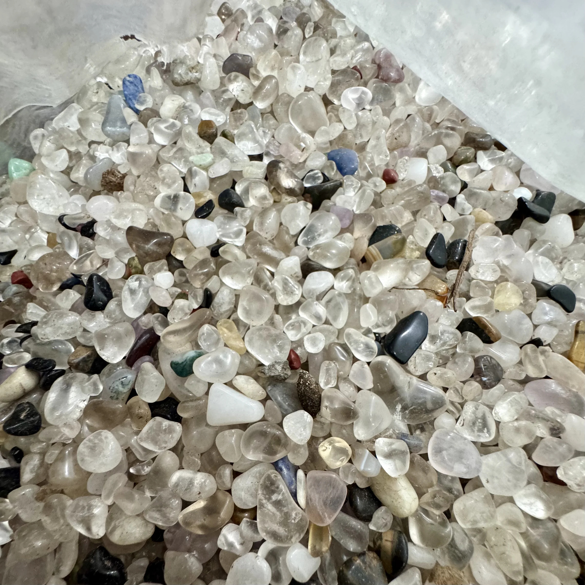 Quarz Trommelsteine mix Restposten - 15 kg