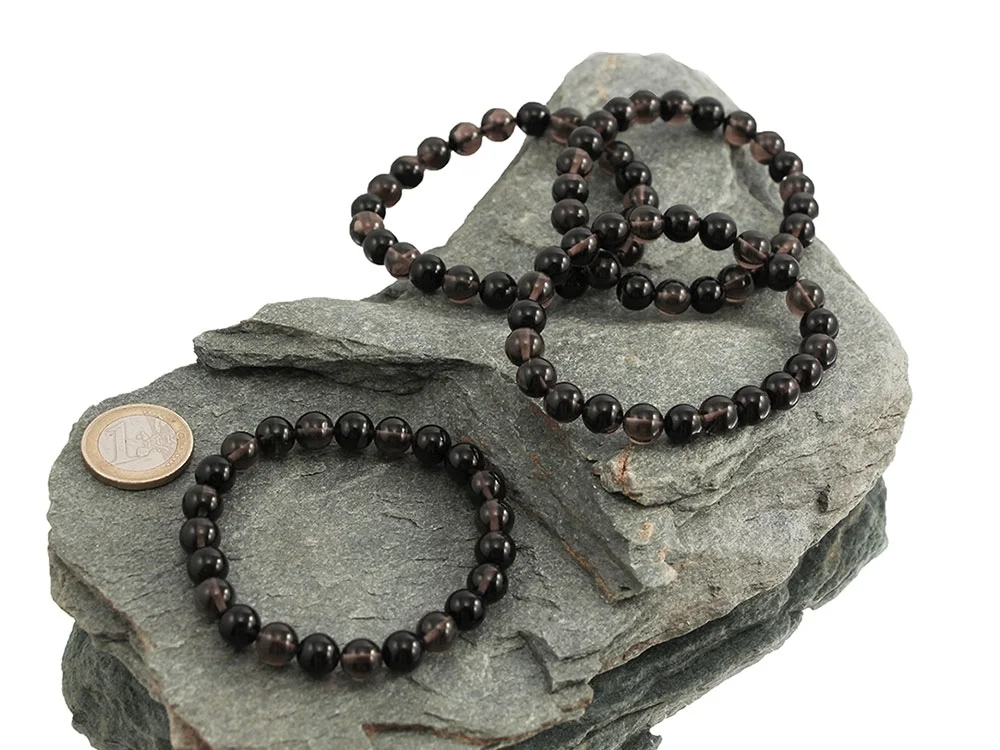 Lamellenobsidian Kugelarmband 8 mm