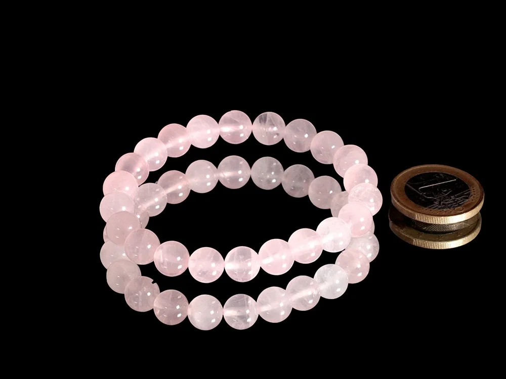 Rosenquarz Kugelarmband 8 mm