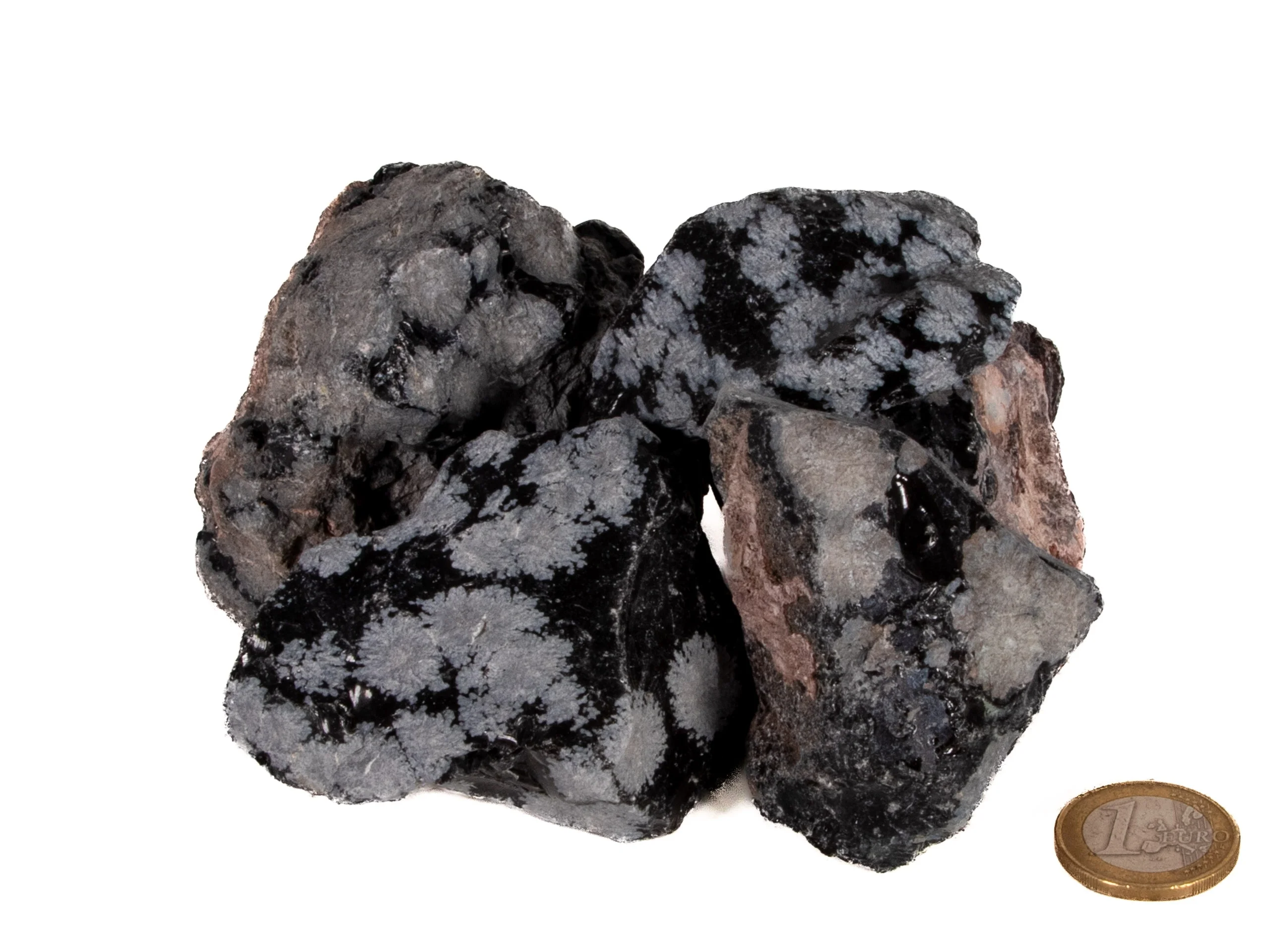 Obsidian - Schneeflockenobsidian Rohsteine - 1 kg