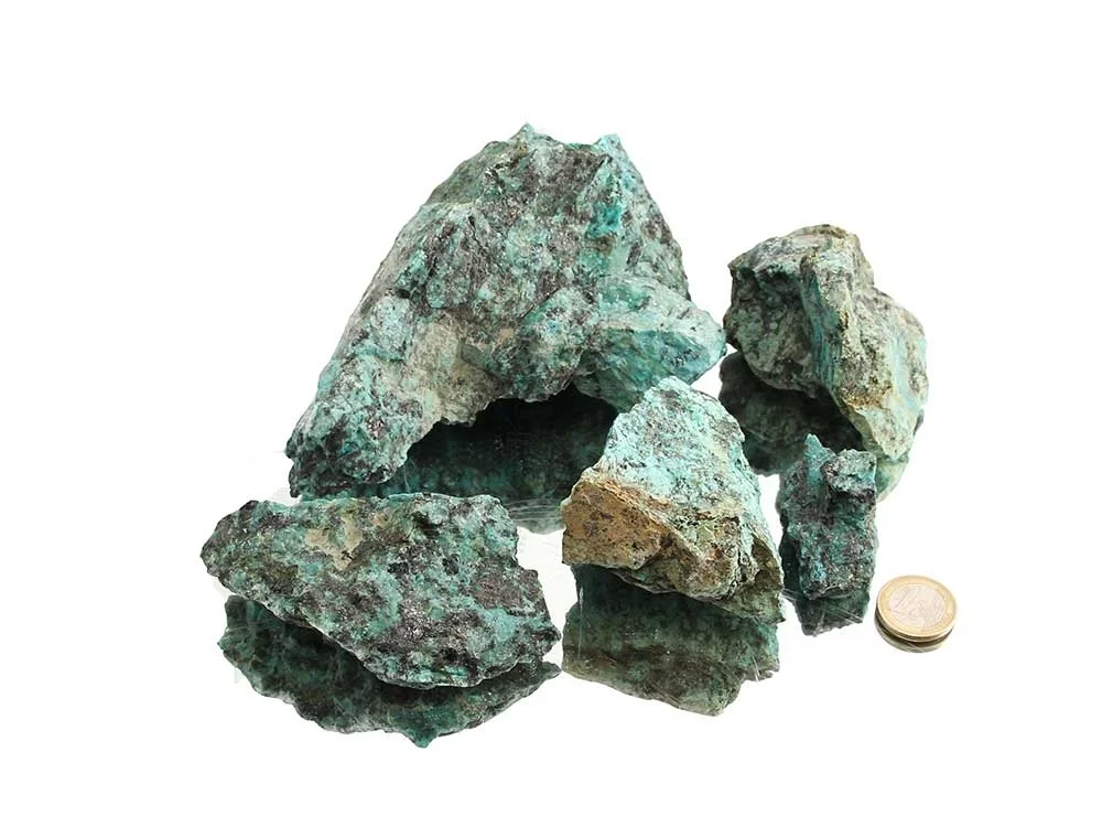 Türkis kleine Rohsteine 2-5 cm (Südafrika) - 1 kg**