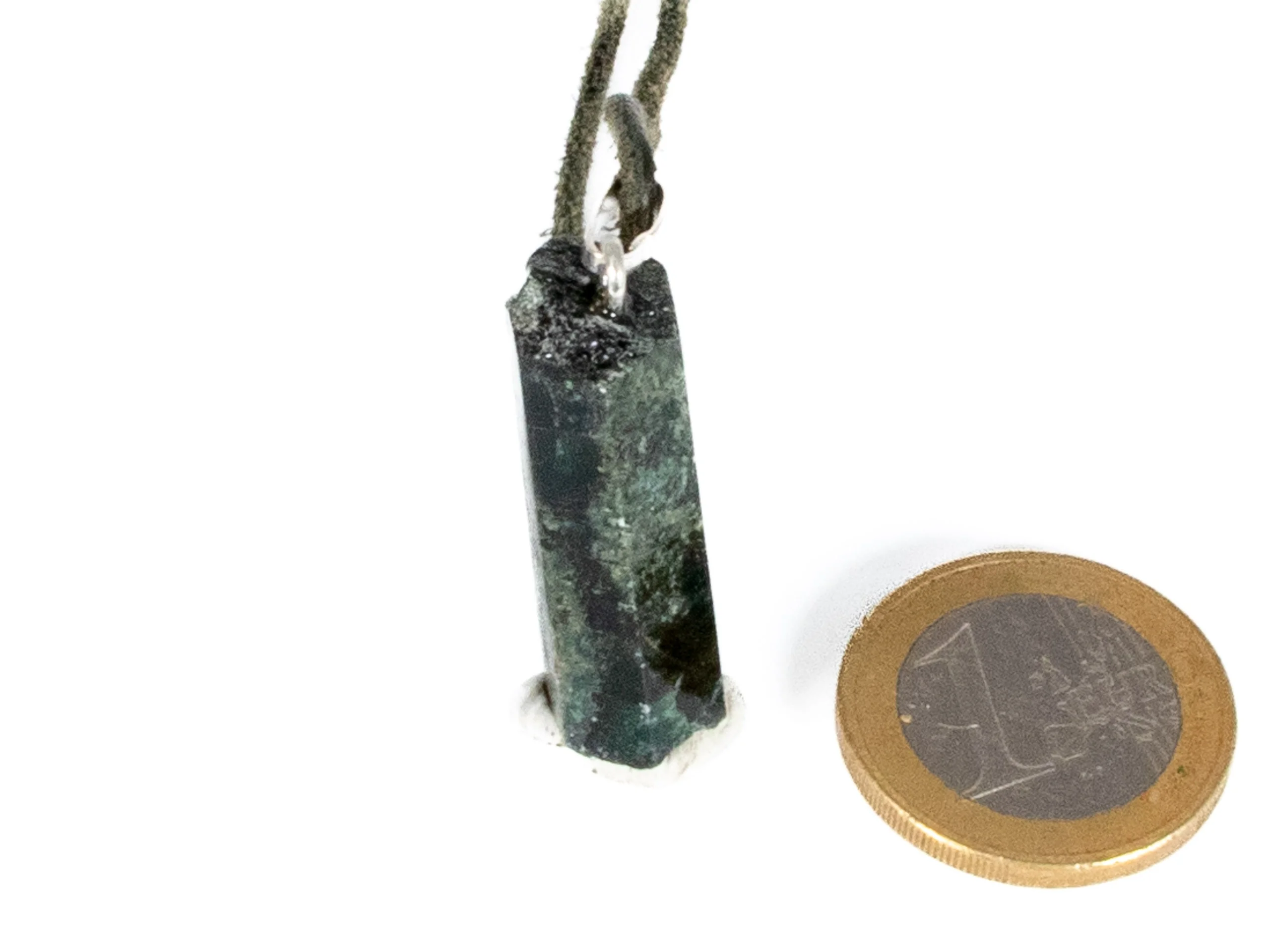 Smaragdkristall mit 925 Silberöse