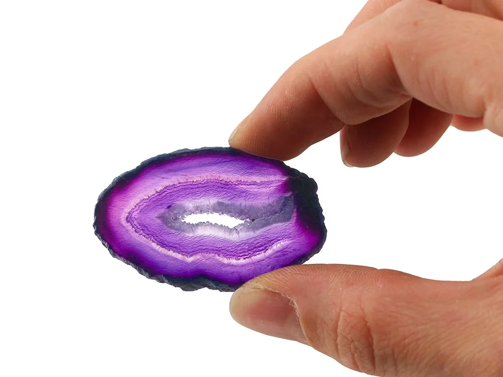 Achatscheiben violett klein - 1 Stück