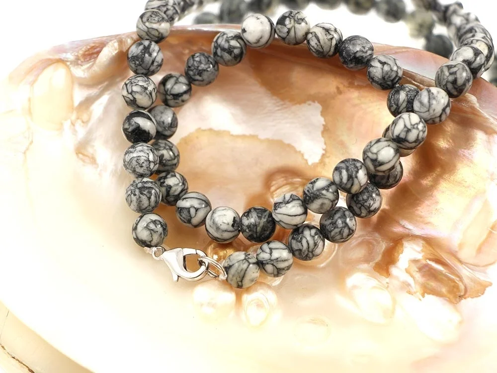 Pinolith Kugelkette 8 mm / 48 cm
