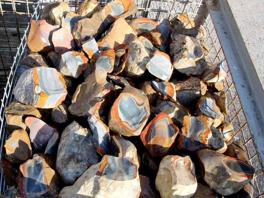 polychromer Jaspis Rohsteine - 1 kg