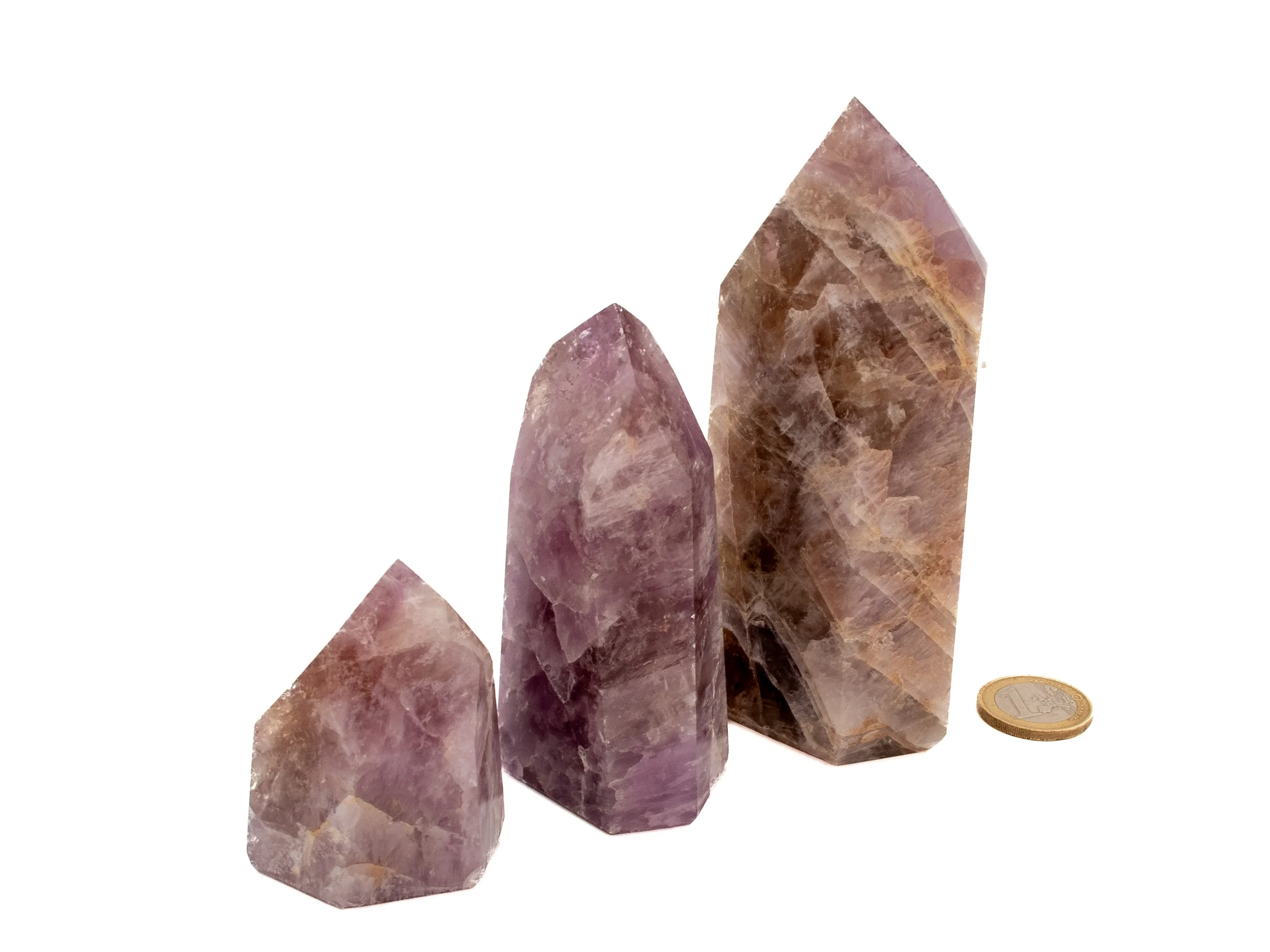 'Super 7' Amethyst Kristallspitzen - 3 x