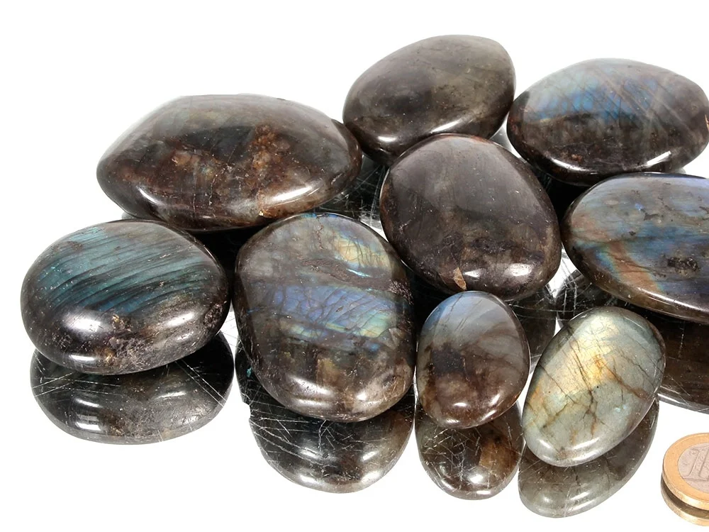 Labradorit Pebbles/XL Trommelsteine 0,5 kg
