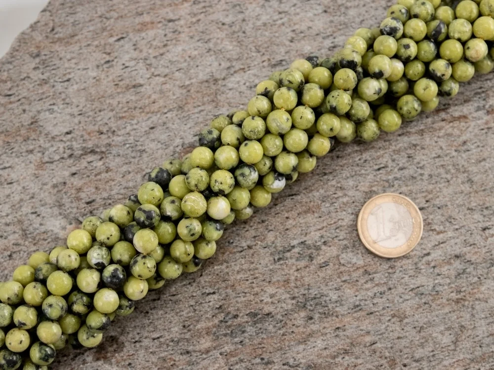 Lizardite 8 mm bead strand**