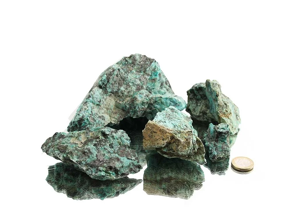 Türkis kleine Rohsteine 2-5 cm (Südafrika) - 1 kg**