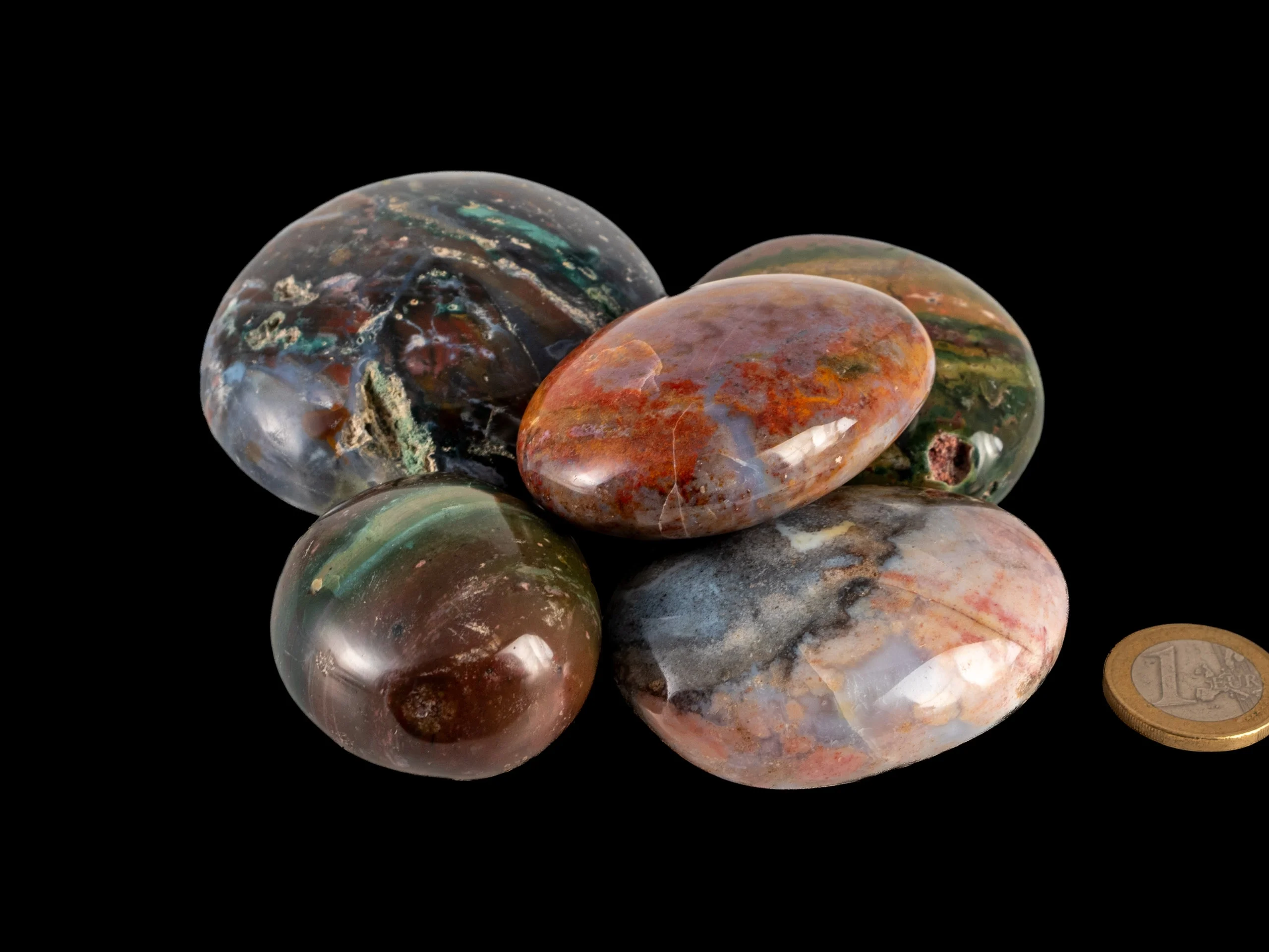 Ozeanchalcedon Pebbles/XL Trommelsteine (Ozeanachat) 0,5 kg