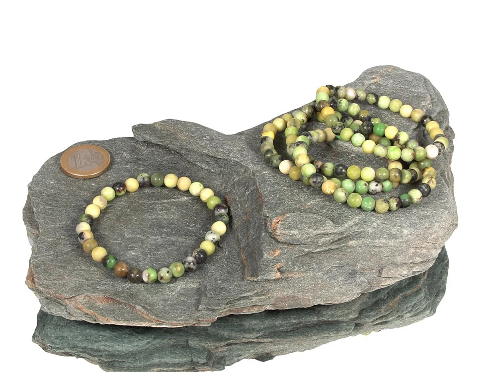 Chrysopras Kugelarmband 6 mm