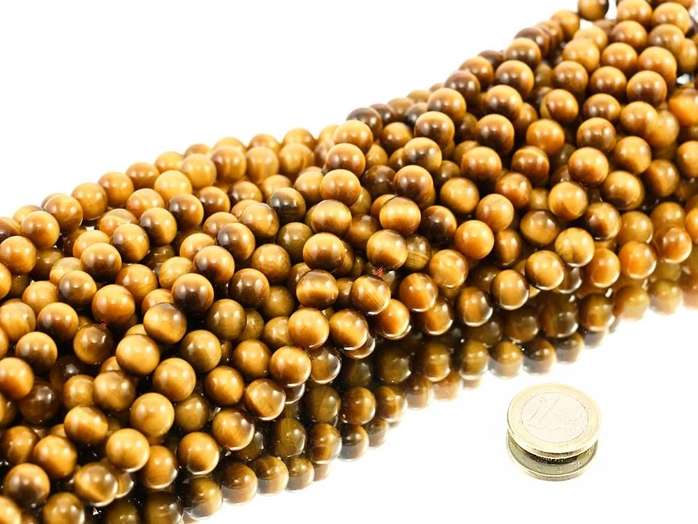 Tigerauge 10 mm Kugelkettenstrang