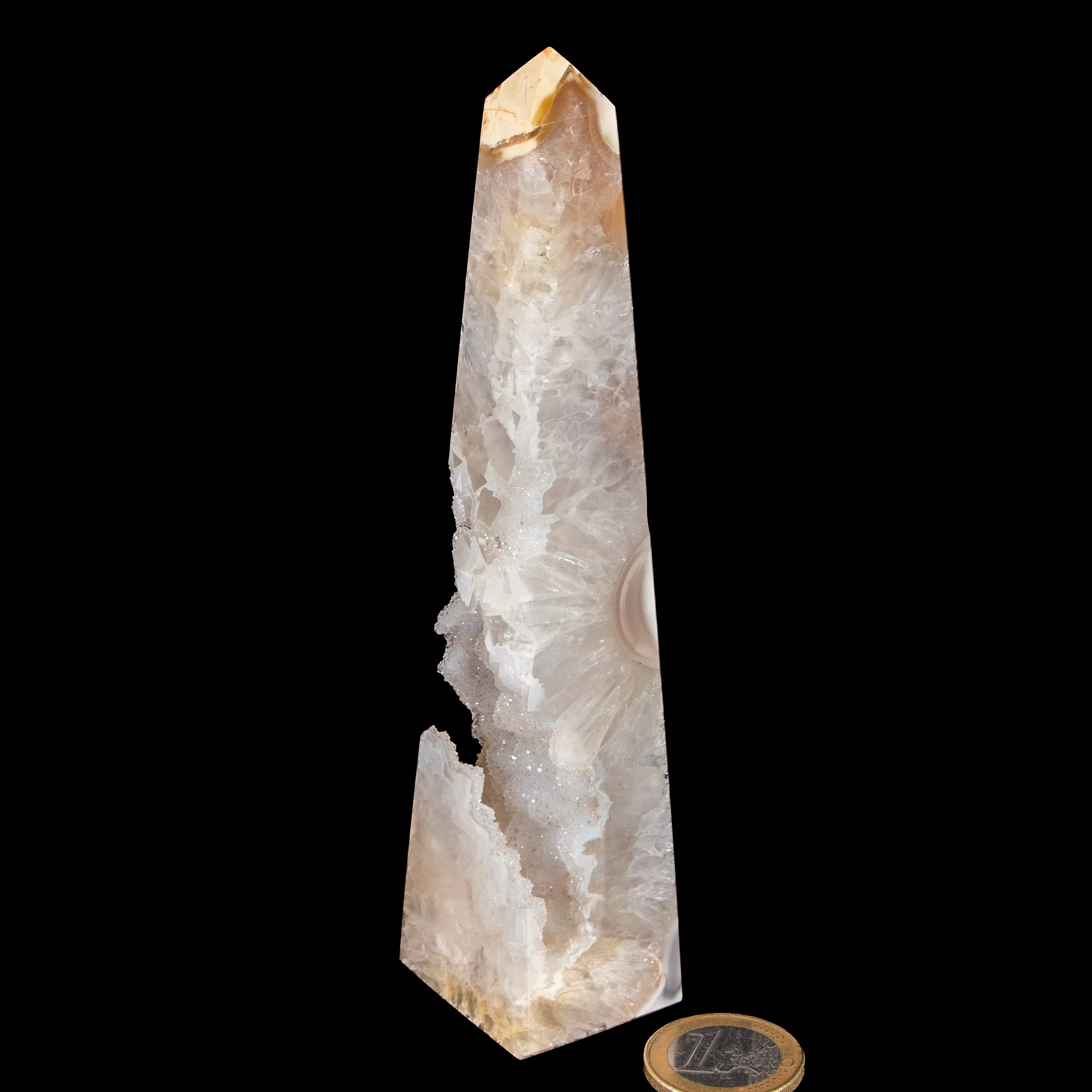 Achat Obelisk - mit Druse