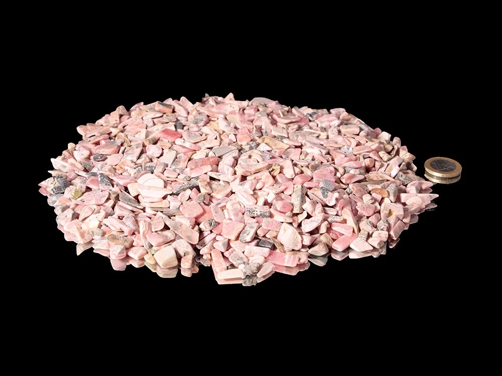 Rhodochrosit Schleifreste getrommelt