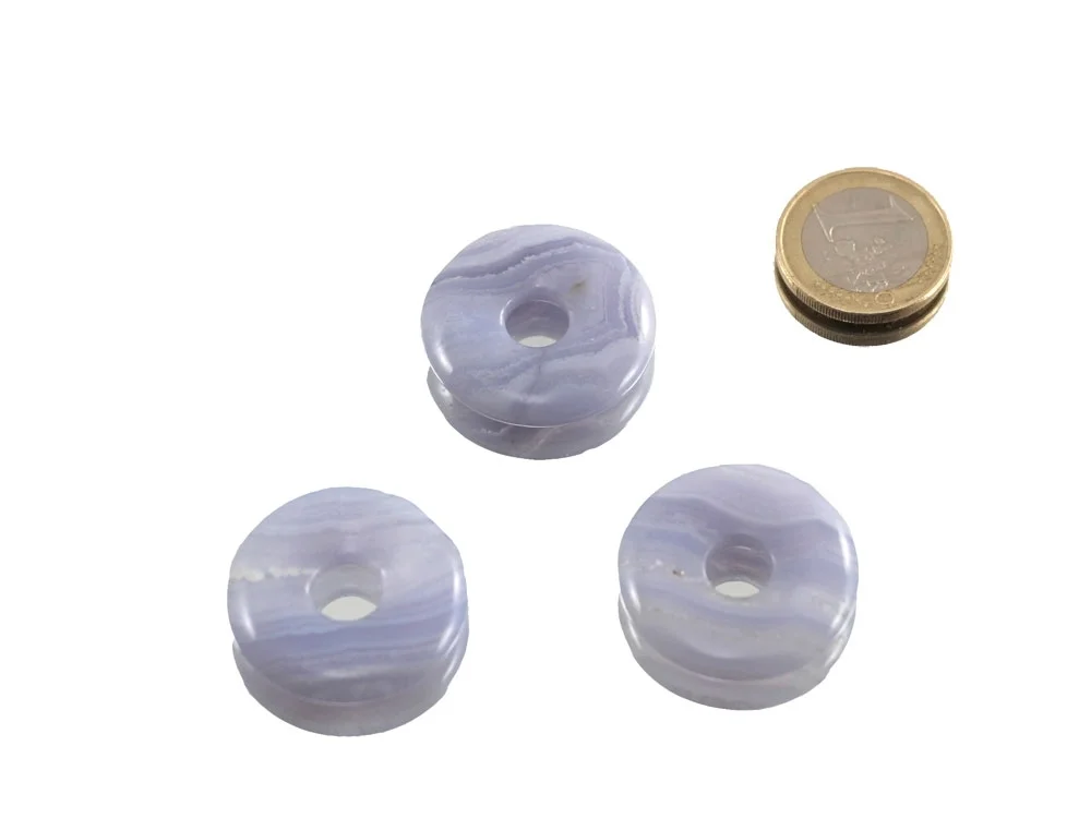 Chalcedon Blue Lace Donut 30 mm**