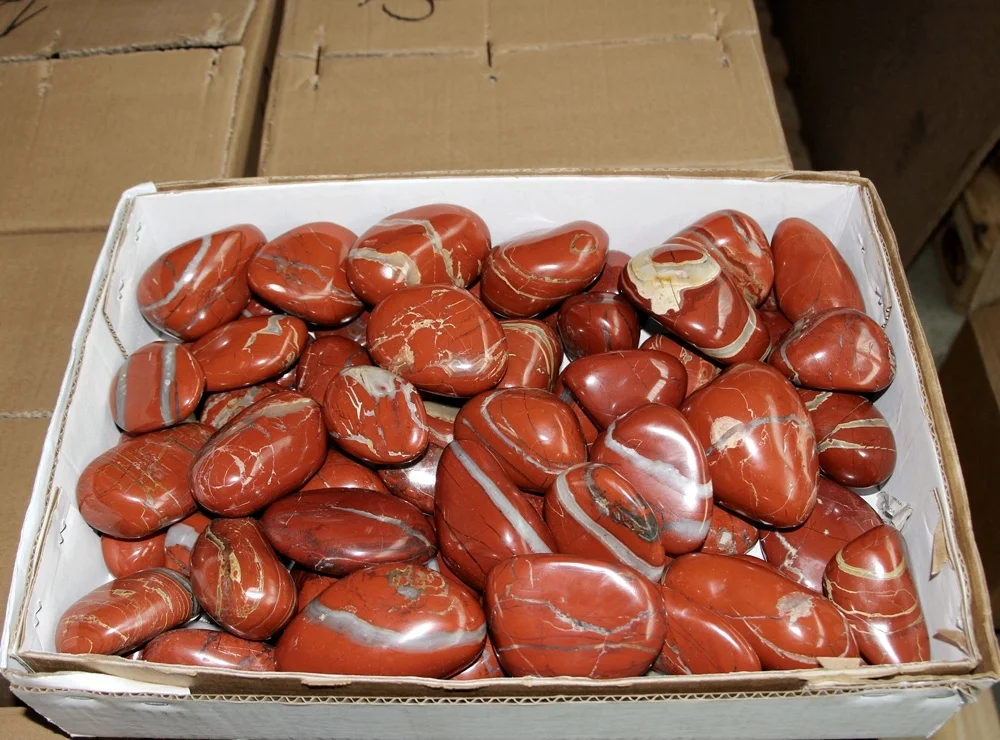 Jaspis rot Pebbles/XL Trommelsteine 0,5 kg