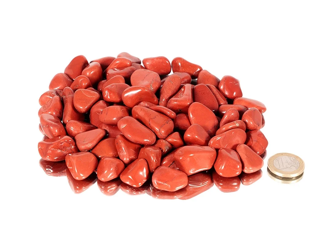 Jaspis rot Trommelsteine 0,5 kg