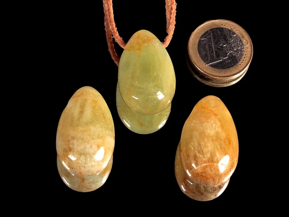 Heliodor teardrop pendant**