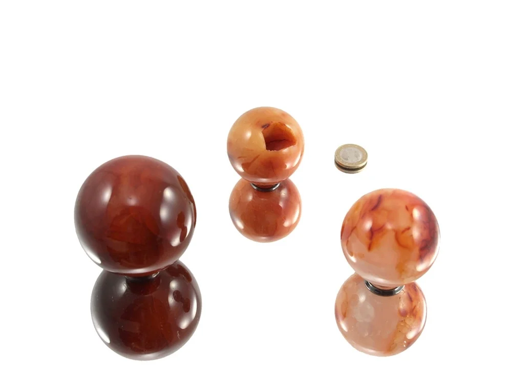 Carnelian spheres, 0.5 kg