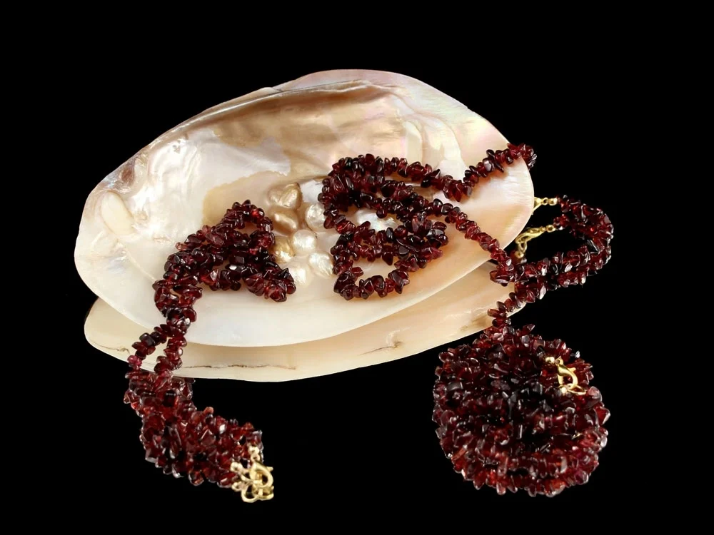 Granat rot Splitterkette