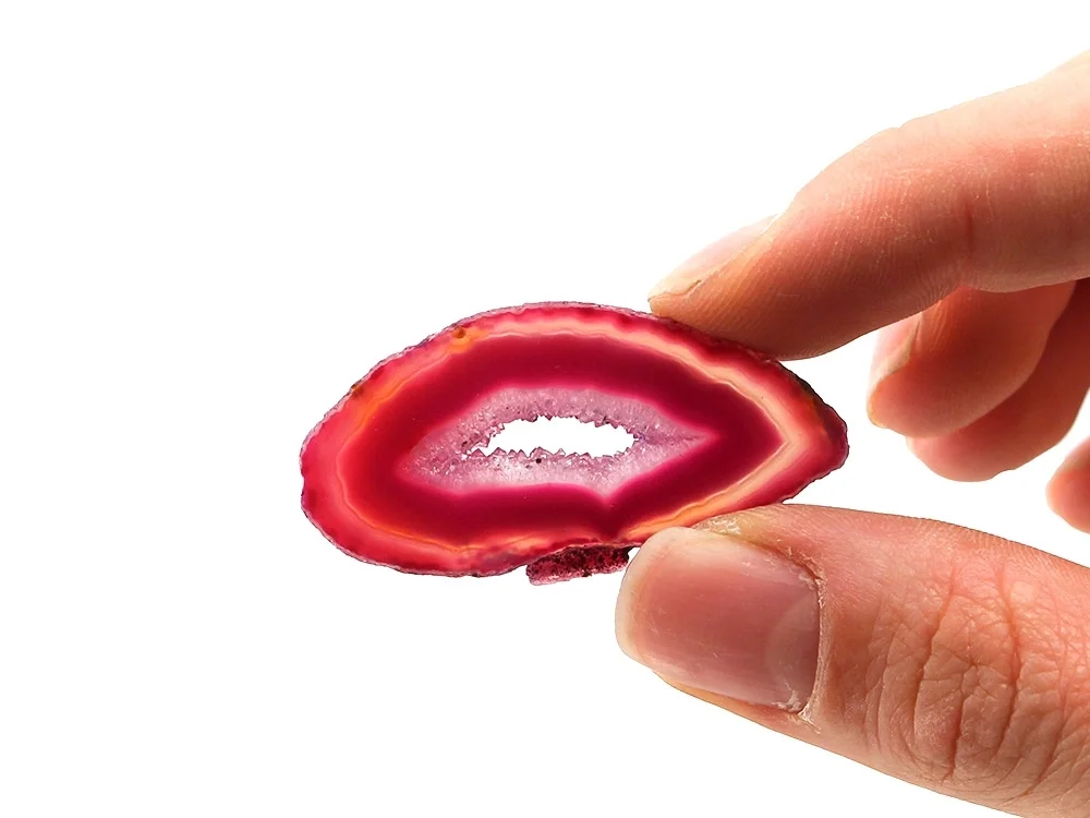 Achatscheiben pink klein - 1 Stück