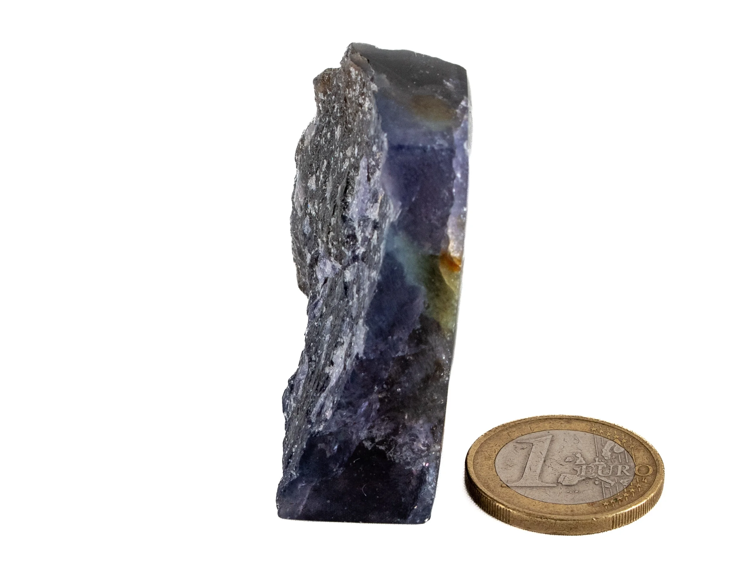 Iolith (Cordierit, Wassersaphir) Rohsteinanschliff