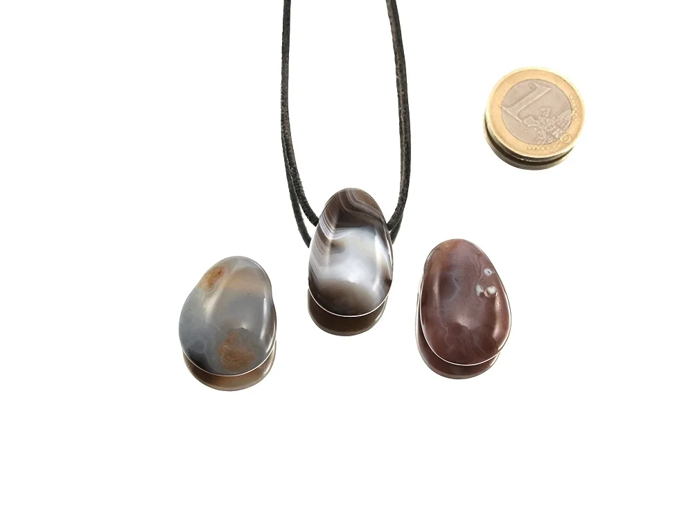 Botswana Achat Tropfenanhänger