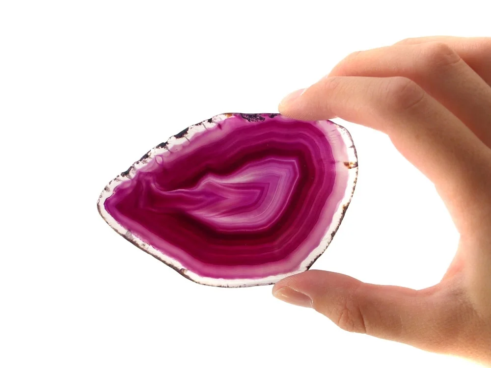Achatscheiben violett 0,5 kg