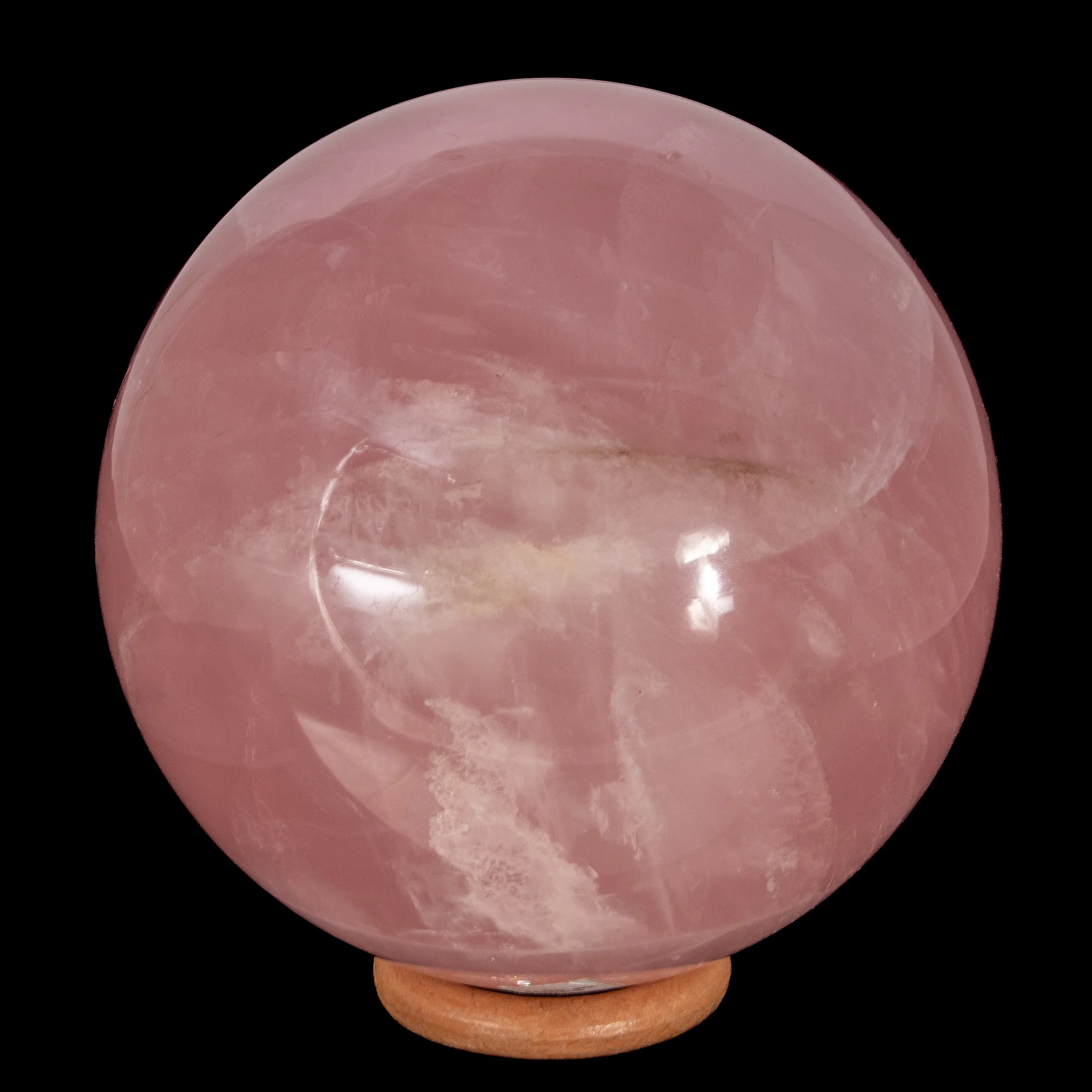große Rosenquarz Kugel