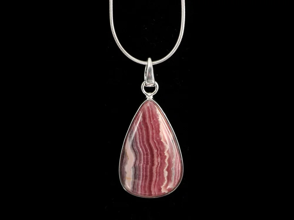 Rhodochrosit Anhänger - 925 Silber