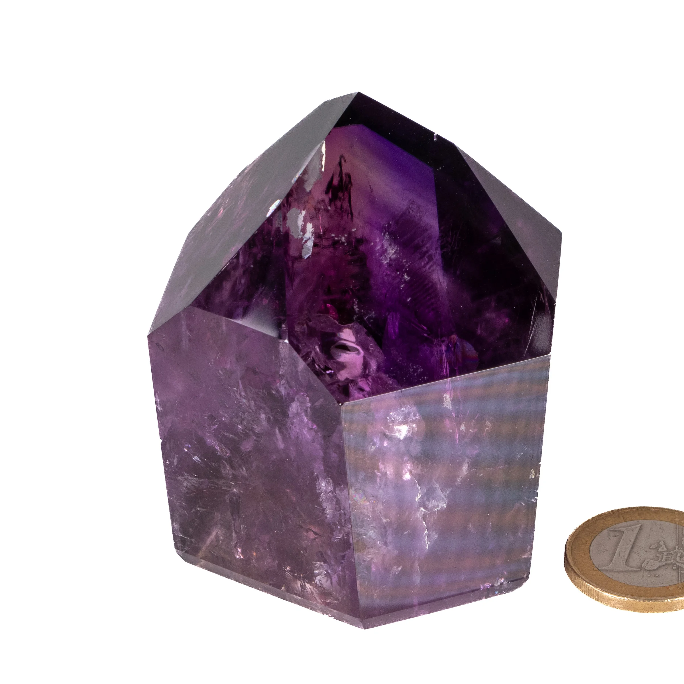 Amethyst crystal point polished AAA