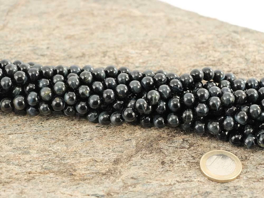 Hawk's eye 8 mm bead strand**