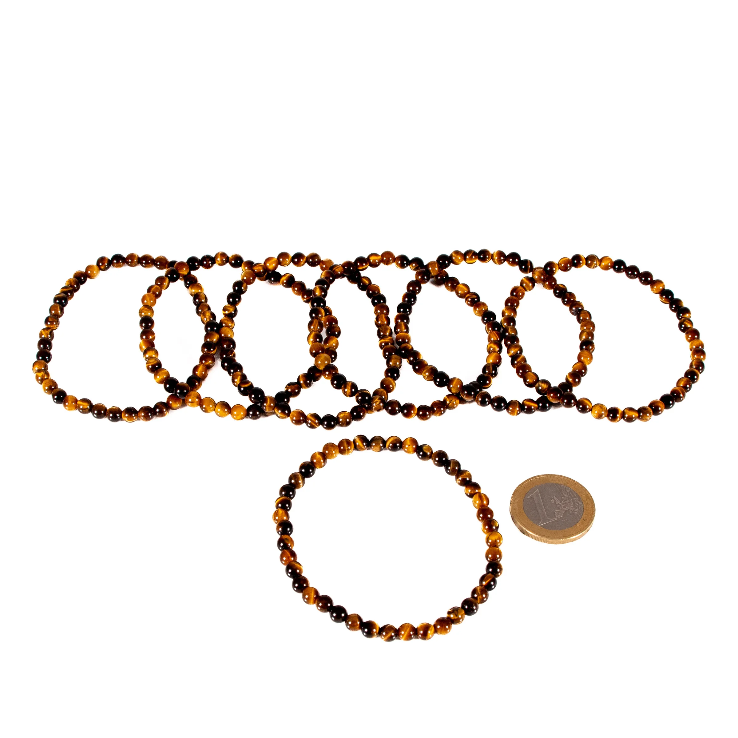 Tigerauge Kugelarmband 4 mm