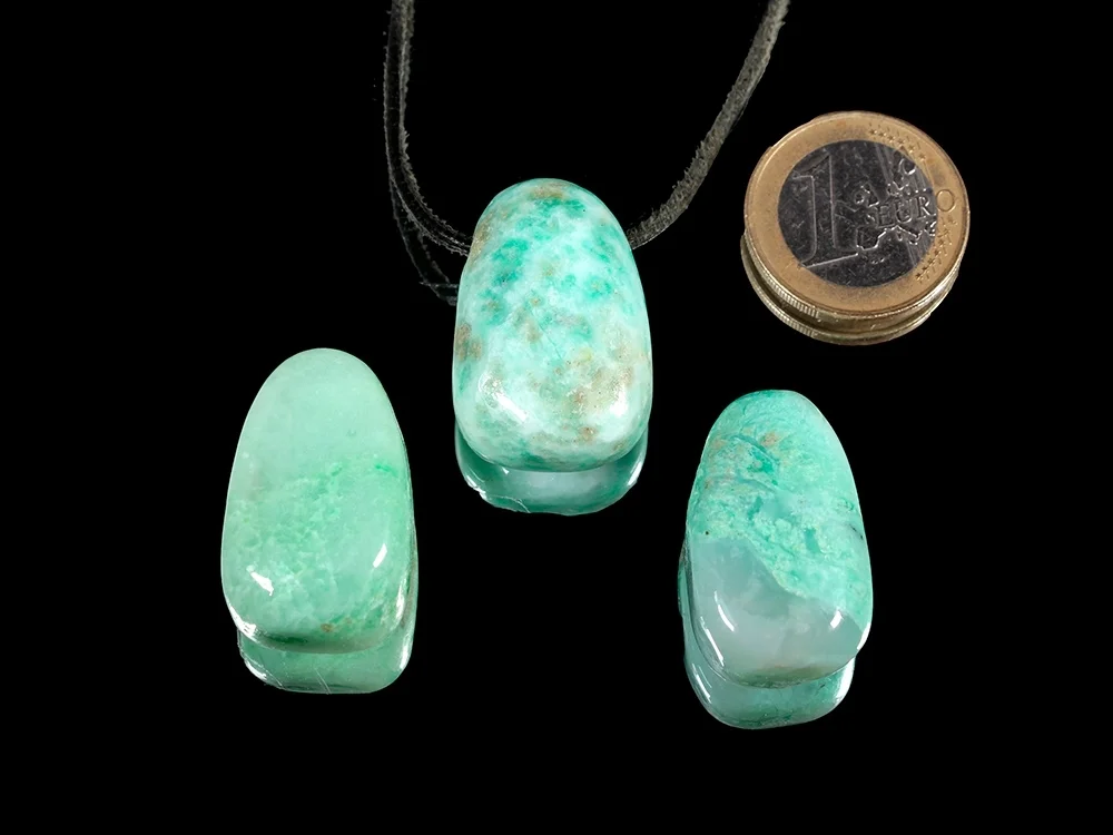 Chrysopras Tropfenanhänger