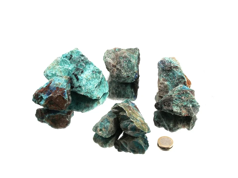 Chrysocoll/Shattuckit Rohsteine - 1 kg